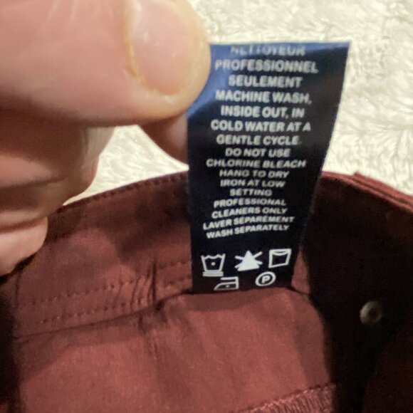 Reitmans Jeans Womens Size 9 Burgundy Polyester Stertch Bootcut Mid-Rise Pockets - Picture 6 of 12